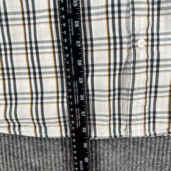 Missouri Tigers Mizzou Columbia Shirt Mens Large White Plaid Button Down - Picture 11 of 16